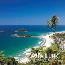 Sunny day and beautiful view from Mt Maunganui in New Zealand Sunny day and beautiful view from Mt Maunganui in New Zealand